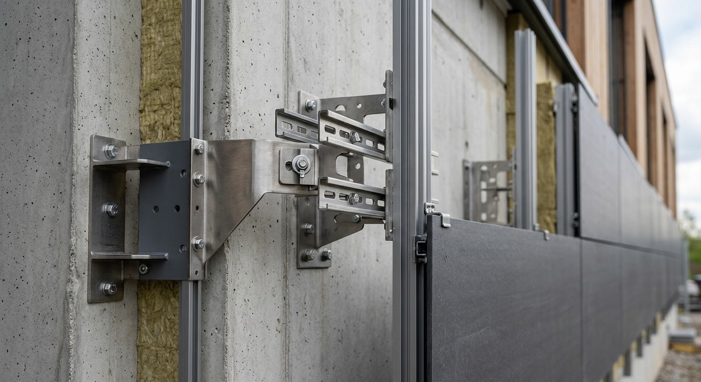 Modular facade panel installation